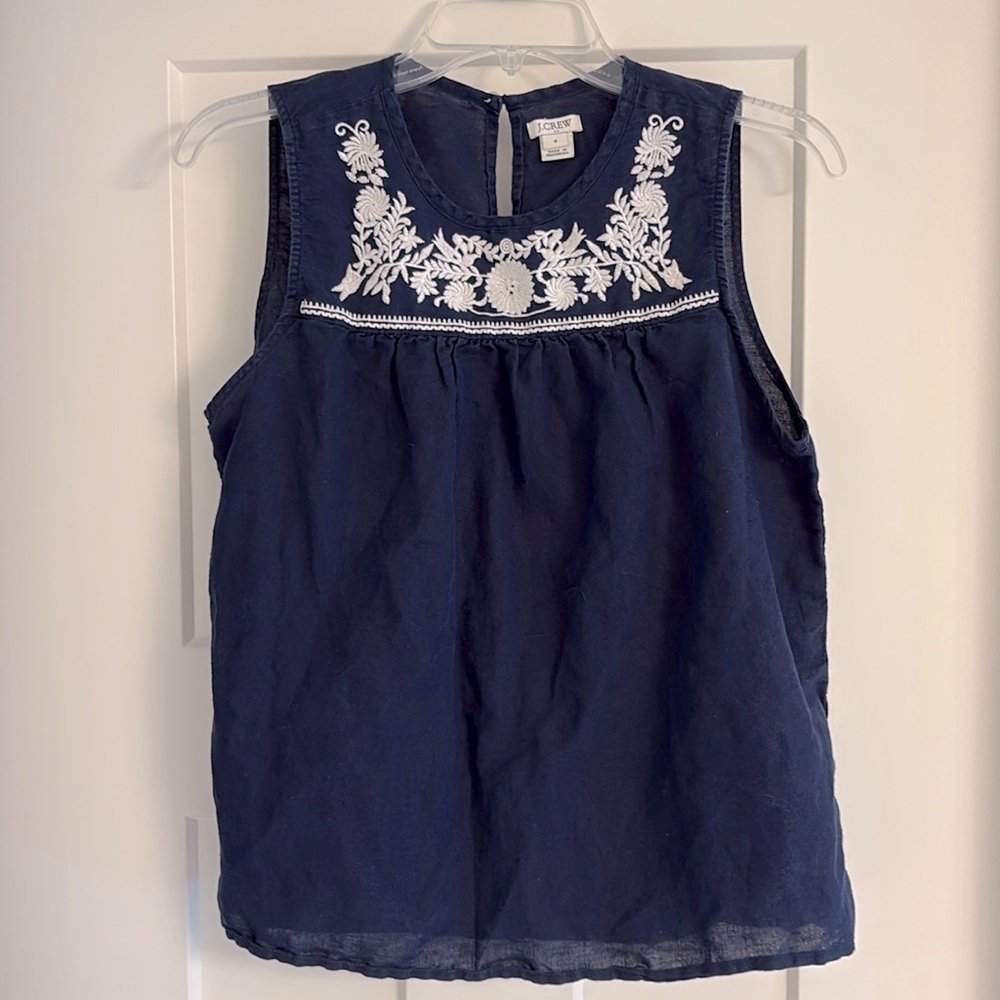 Jcrew dark blue top